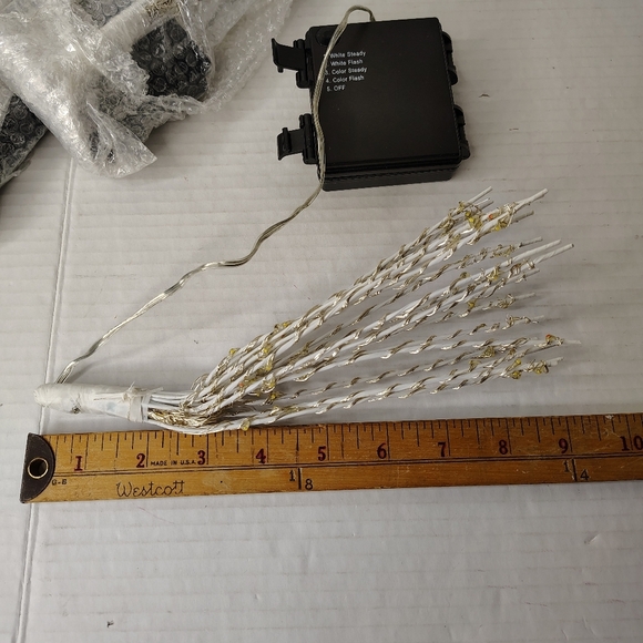 Mr. Christmas Starburst Pick Lights Set of 3 White And Multicolor Steady & Flash - Picture 6 of 15